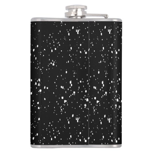 Flasques Crâne avec papillons Monarque Arrière - plan noir (Dos)