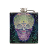 Flasques Crâne de sucre avec des couleurs d'arc-en-ciel, (Dos)