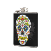 Flasques Crâne de sucre, crâne de tatouage, crâne mexicain (Gauche)