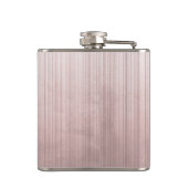 Flasques Crâne de taureau et rayures de rose Monogramme en (Dos)