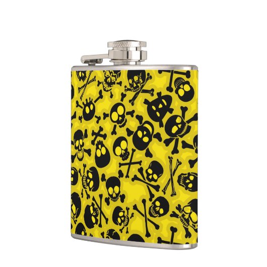 Flasques Crâne et motif d'os croisés (Gauche)