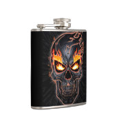 Flasques Crâne flamboyant - Art graving Métal #2 (Droite)