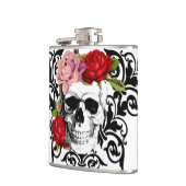 Flasques crâne floral mignon (Gauche)