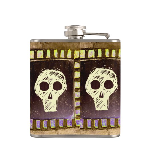 Flasques Crâne haché (Dos)