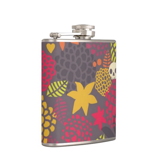 Flasques Crânes et fleurs (Droite)