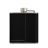 Flasques Cravate arc-en-ciel noir Tuxedo Monogramme (Dos)