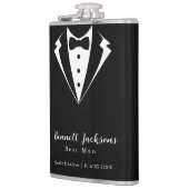 Flasques Cravate Black Tuxedo Meilleur Mariage (Gauche)