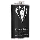 Flasques Cravate Black Tuxedo Meilleur Mariage (Droite)