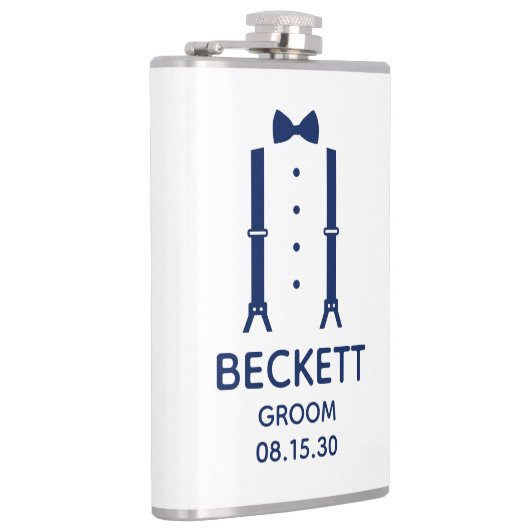 Flasques Cravate bleue du marié (Droite)