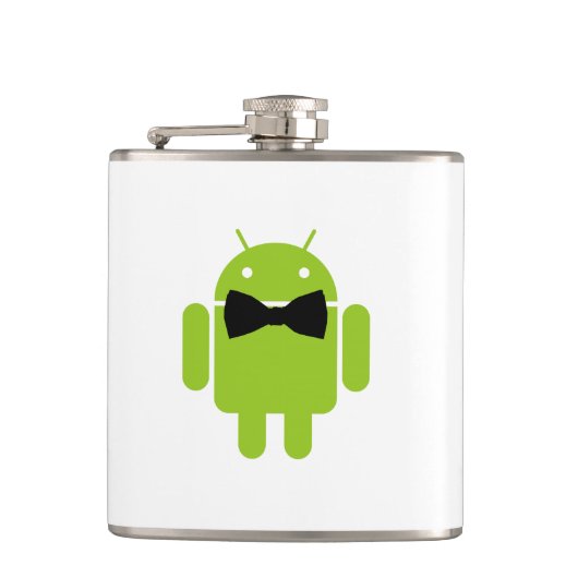 Flasques Cravate Formelle Bow Android Robot Icon (Devant)