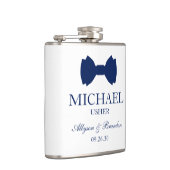 Flasques Cravate Usher Blue Bow (Droite)