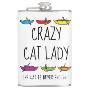 Flasques Crazy Cat Lady Drôle Rafter