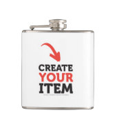 Flasques CREATE-YOUR-OWN do-it-yourself conçoivent le (Devant)