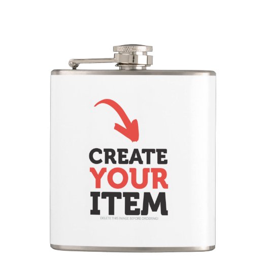 Flasques CREATE-YOUR-OWN do-it-yourself conçoivent le (Devant)