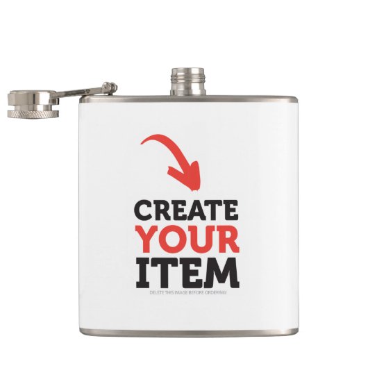 Flasques CREATE-YOUR-OWN do-it-yourself conçoivent le (Ouvert)