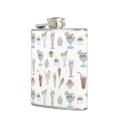 Flasques Crème de glace Sundae Motif blanc (Gauche)