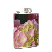 Flasques Crème rose Hydrangeas jaune rose vert floral (Droite)