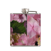 Flasques Crème rose Hydrangeas jaune rose vert floral (Dos)