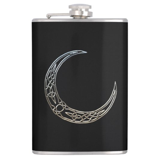 Flasques Crescent Céleste Noir Et Argent (Devant)