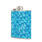 Flasques cristaux pyramidaux, turquoise et bleue (Gauche)