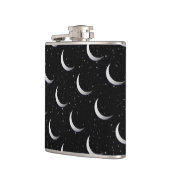 Flasques Croissants de lune argentés - fond étoilé (Gauche)