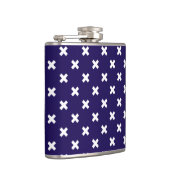 Flasques Croix blanches sur bleu marine (Droite)