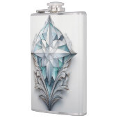 Flasques Croix géométrique bleue (Gauche)