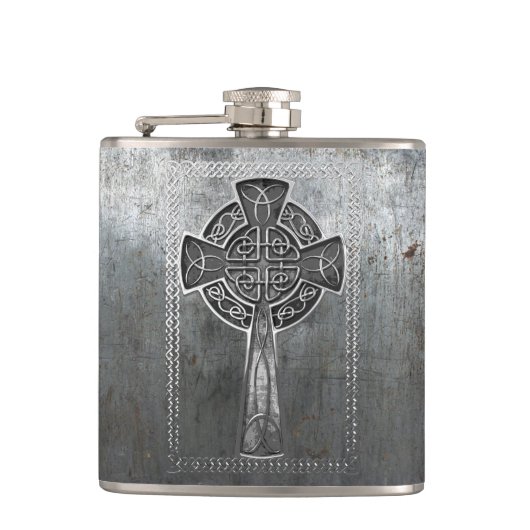 Flasques Croix usée en métal (Devant)