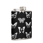 Flasques Croquis papillon, blanc et noir (Droite)