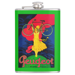 Flasques Cru PosterEurope de bicyclette de Peugeot