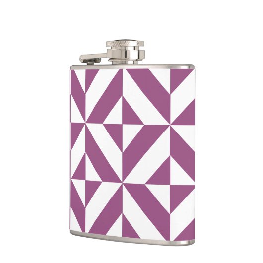 Flasques Cube Déco géométrique violet chaud (Gauche)