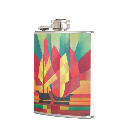 Flasques Cubiste Abstrait de voiles en junk et de ciels océ (Gauche)