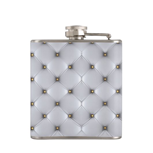 Flasques Cuir blanc Faux (Dos)