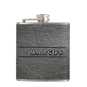 Flasques Cuir monogramme