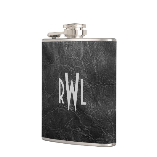 Flasques Cuir noir usé (Gauche)