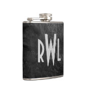 Flasques Cuir noir usé (Droite)