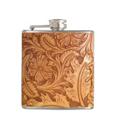 Flasques Cuir occidental de pays de style rustique de (Devant)