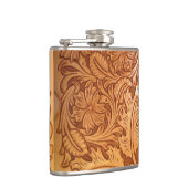 Flasques Cuir occidental de pays de style rustique de (Droite)