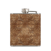 Flasques Cuir Outilé Faux Vinyle Tan (Dos)
