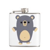 Flasques Cuisine Big Blue Cartoon Ours Hip Flask (Devant)