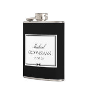 Flasques Cuisinier classique personnalisé simple Bowtie (Gauche)