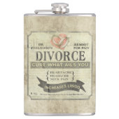 Flasques Cure What Ails You - Divorce Humor Flask (Devant)