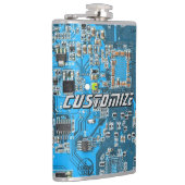 Flasques Custom Blue PCB Circuit Board for IT Pros 2 (Droite)