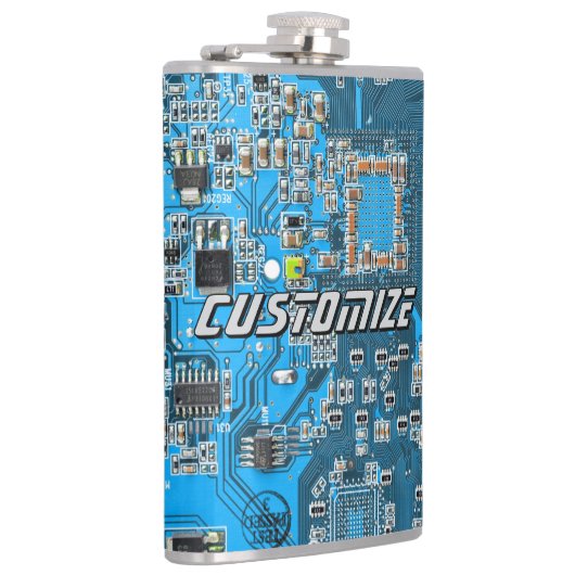 Flasques Custom Blue PCB Circuit Board for IT Pros 2 (Droite)