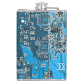 Flasques Custom Blue PCB Circuit Board for IT Pros 2 (Dos)