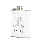 Flasques Custom Liquor Flask – Personalized Vinyl Flask for (Gauche)