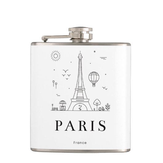 Flasques Custom Liquor Flask – Personalized Vinyl Flask for (Devant)