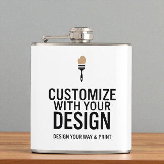 Flasques Custom Minimalist Personalized Company Branded