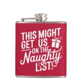 Flasques Custom Name Christmas Naughty List (Devant)