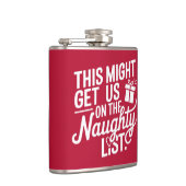 Flasques Custom Name Christmas Naughty List (Droite)